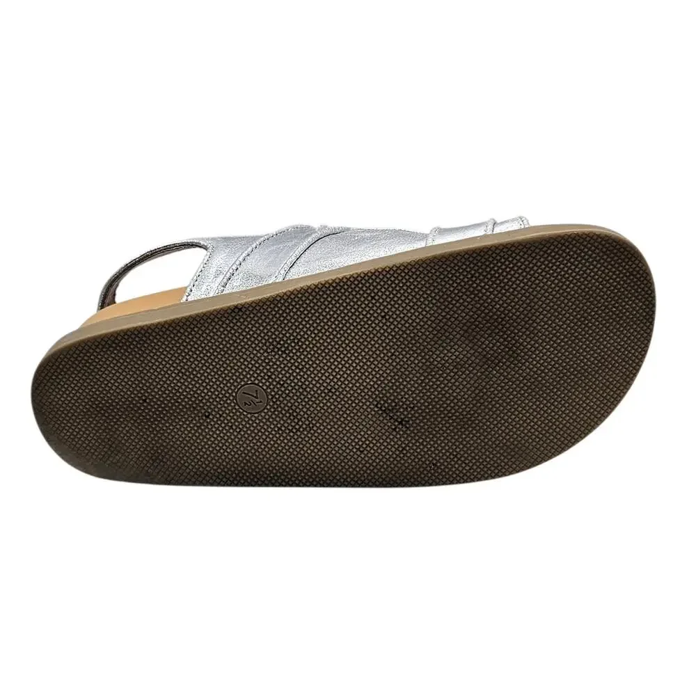 DV by Dolce Vita Metallic Silver Alameda Chunky Platform Dad Sandal with Straps